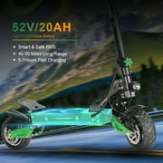Electric Scooters Adults 1200w Motor up to 35MPH 45Miles Long Range , 10 Off Road Tires Commuting Escooter with Seat