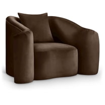Meridian Furniture Destin Brown Velvet Chair