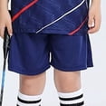thumbnail image 5 of Hessimy Boys' Active Shorts Set 2 Piece Outfits Short Sleeve T-Shirt and Shorts Summer Activewear Set for Boys,Jogging Football Tracksuit 9-10 Years, 5 of 6