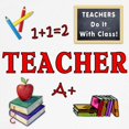 thumbnail image 3 of CafePress - Teachers Do It With Class Ringer T - 100% Cotton Ringed T-Shirt, 3 of 4