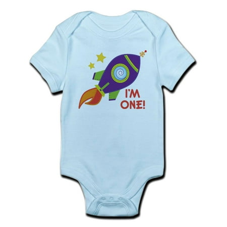 

CafePress - First Birthday Space Rocket Infant Bodysuit - Baby Light Bodysuit