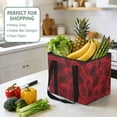 thumbnail image 4 of Collapsible Car Trunk Organizer with Handles 600D Oxford for Car Kitchen and Home Storage, The Beauty Of Roses 13× 10.2×10.8inch, 4 of 6