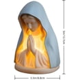 thumbnail image 7 of Virgin Mary Prayer Night Light, LED Devotional Table Lamp with Soft Eye Protection, Elegant Religious Statue Lamp for Home Bedroom Living Room Decoration Gifts, 7 of 7