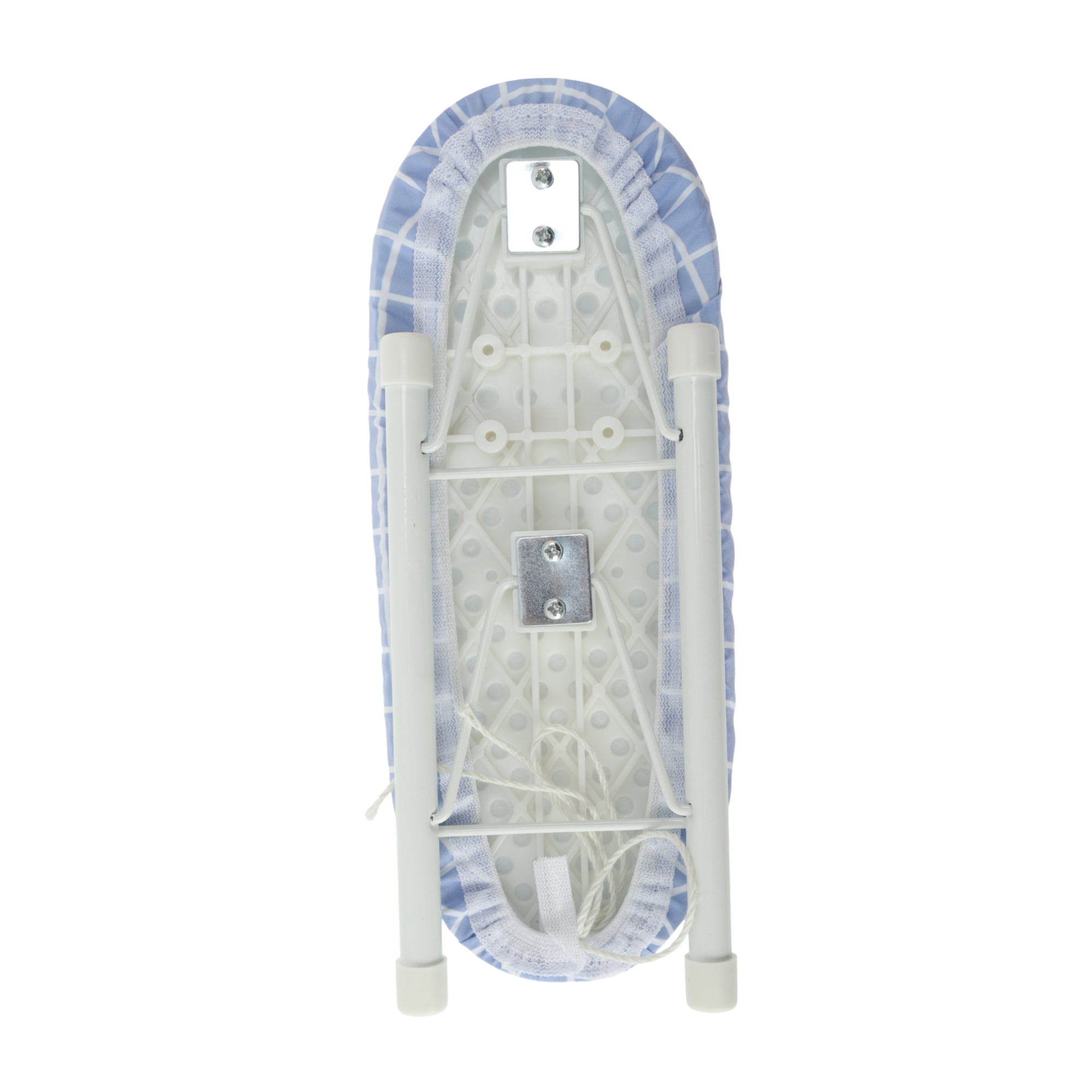 Unique Bargains Foldable Mini Ironing Board Small Travel Gray Blue