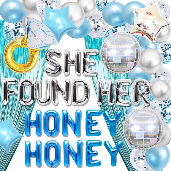 She Found Her Honey Honey Sign Balloons Mamma Mia Bachelorette Party Decorations Last Disco Bachelorette Party Decorations Retro 70s Bridal Shower Decorations