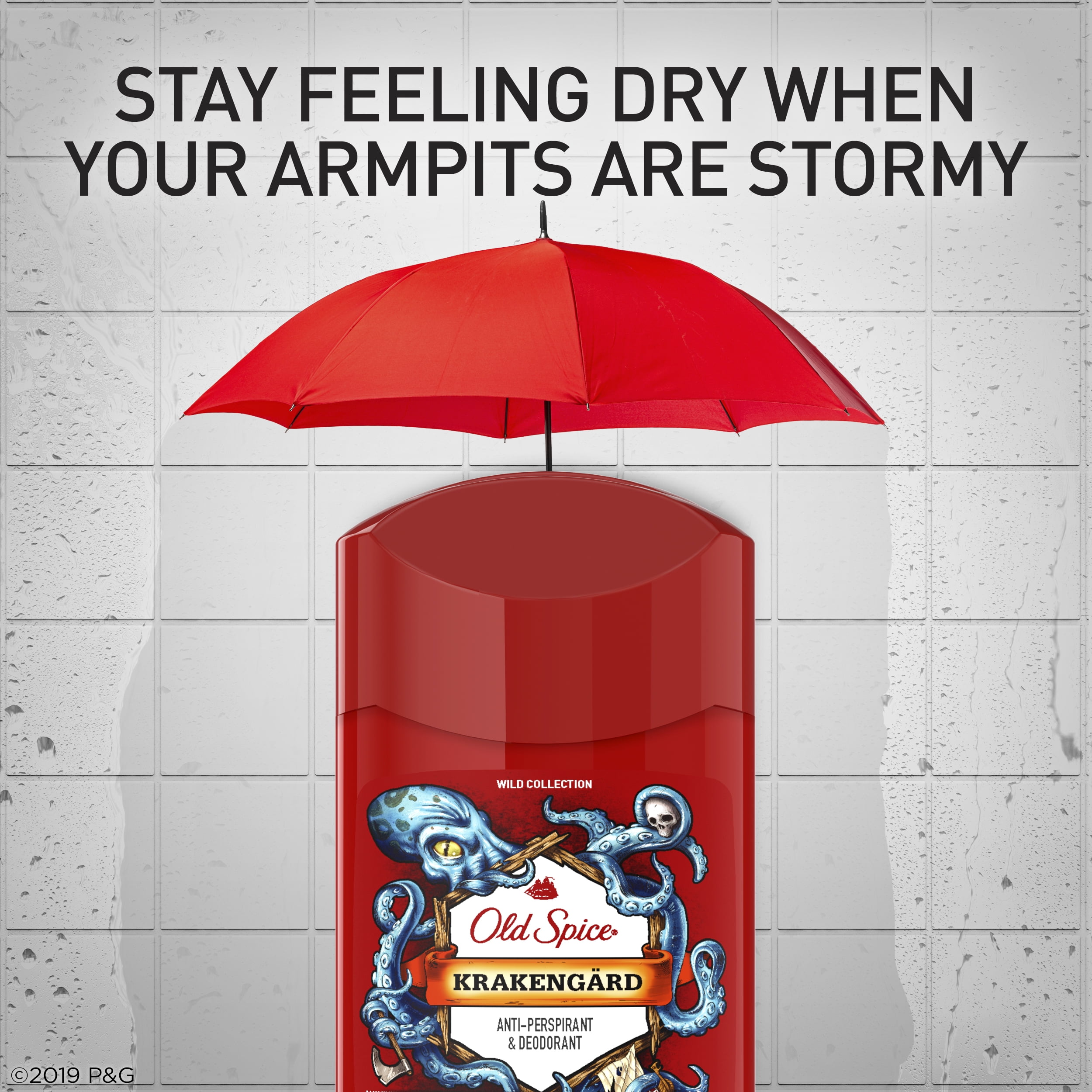 Old Spice Kraken Figurine Deodorant Holder Krakengard Anti perspirant Deodorant for Men 2.6 oz Holiday Gift Pack Walmart