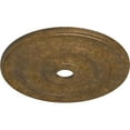 thumbnail image 3 of Ekena Millwork 26 1/2"OD x 3 5/8"ID x 1 1/2"P Jefferson Ceiling Medallion (Fits Canopies up to 5"), Hand-Painted Rubbed Bronze, 3 of 6