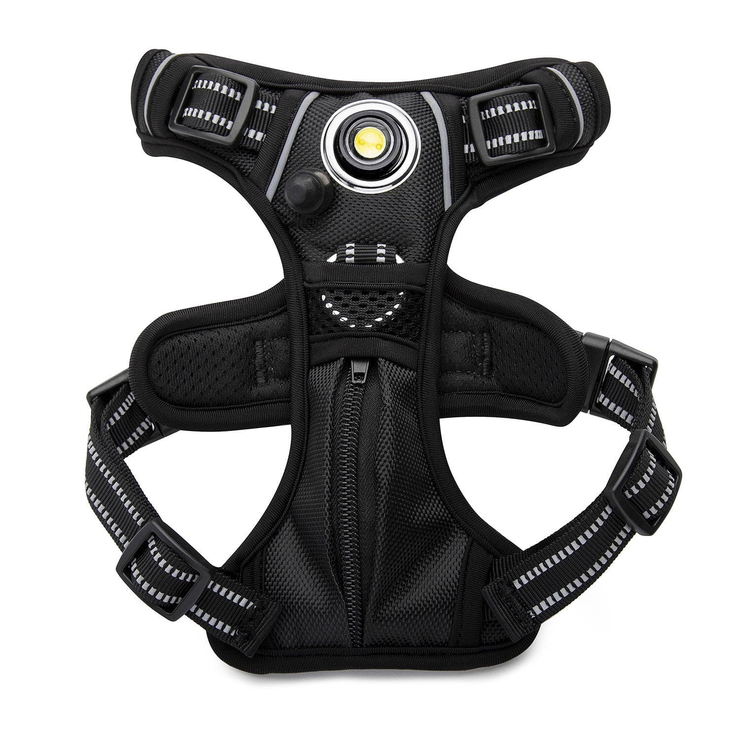 Headlight Harness Dog Safety Harness (Black, Large)