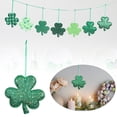 thumbnail image 5 of ChromaMuse 7Pcs St Patrick's Day Shamrocks Ornaments, 7 Colors St Patricks Day Tree Decorations Foam Lucky Clover Hanging Baubles,7 Color, 5 of 9