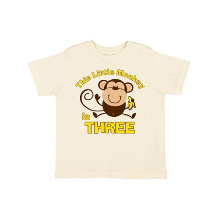 

Inktastic Little Monkey 3rd Birthday Boy Gift Toddler Boy Girl T-Shirt