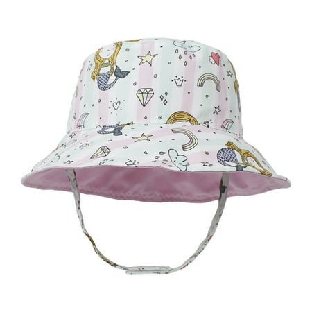 

Children Adjustable Cute Printed Basin Baby Hat Fisherman Hat Sunscreen Hats
