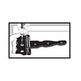 thumbnail image 3 of 2 Pack 6 in. x 4-1/4 in. Heavy-Duty Decorative Gate Door Tee Hinges - Antique Black, 3 of 3