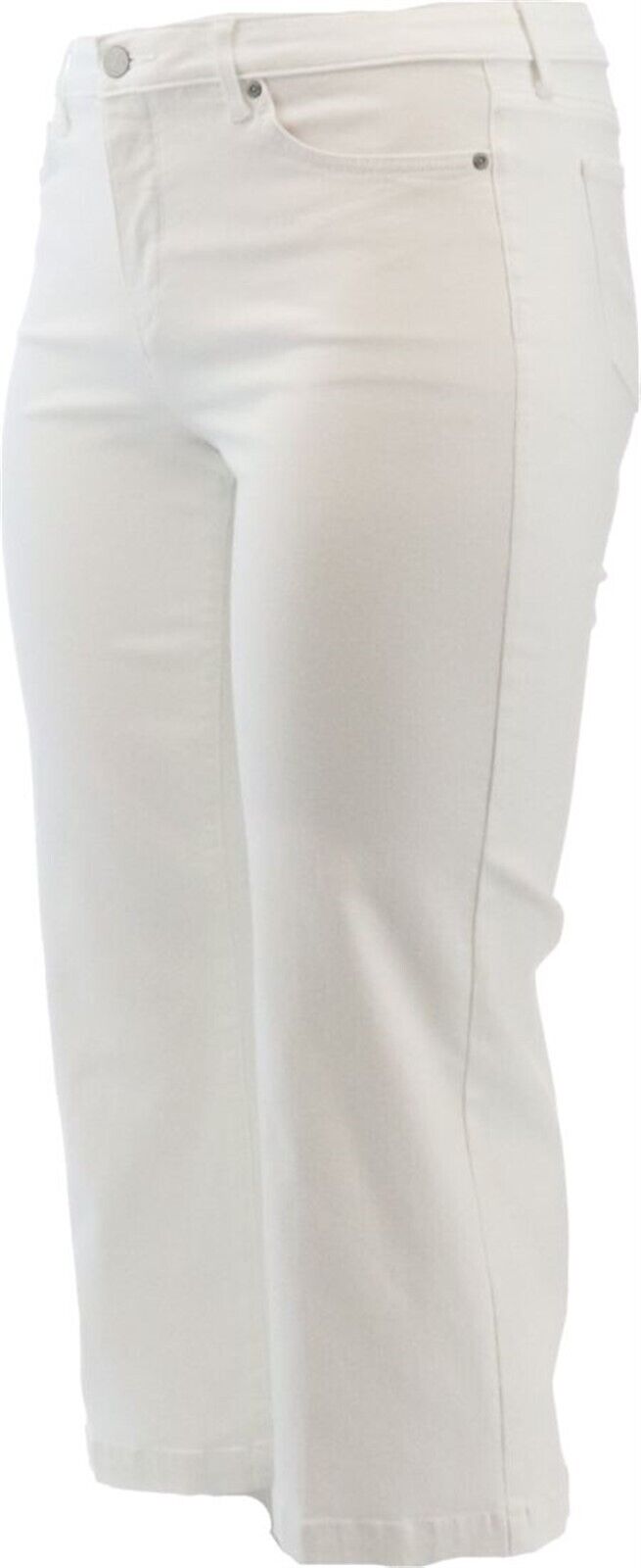 NYDJ Teresa Wide-Leg Ankle Jeans- Optic 