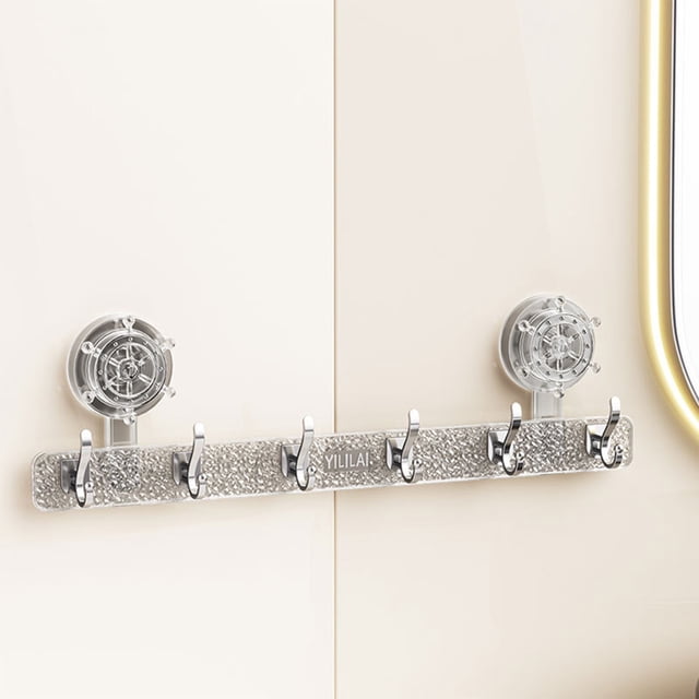 TIMIFIS Establish Contact With Suction Cup Hooks Strong Load Carrying Capacity Rudders Suction Cup Hooks Bathroom Suction Cups Hole-Less Multi-Functional Hooks Towels Clothes and Accessories
