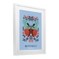 thumbnail image 2 of Stupell Industries Bohemian Butterfly Symmetry on Blue White Framed Print Under Glass, 13 x 16, by Indira Prieto | IndySign, 2 of 8
