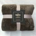 thumbnail image 2 of xiuh soft warm plaid bed blanket large mesh flannel blankets thick breathable b, 2 of 3
