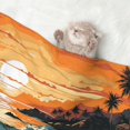 thumbnail image 2 of Yiaed Serene Ocean Sunset Print Dog Blankets-Cat Blanket Washable for Couch Protection,Puppy Blanket, Soft Plush Reversible Throw Furniture Protector-, 2 of 8