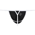 thumbnail image 3 of TANBOM Men's Thong Bulge Pouch Lightweight Breathable Tagless Design Comfortable G-Strings Black 3XL, 3 of 6
