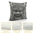 thumbnail image 4 of Nawypu  Throw Pillow Cover Indonesia Balinese Barong Traditional Mask Tattoo Bali Indonesian Asian Pillowcase Home Decorative Square Pillow Case Cushion Cover, 4 of 5
