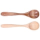 thumbnail image 3 of Juego de 2 cucharas de madera con mango curvo, pequeñas cucharas mezcladoras para el hogar, la cocina y el restaurante., 3 of 14