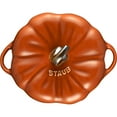 thumbnail image 5 of Staub Ceramic 16-oz Petite Pumpkin Cocotte - Burnt Orange, 5 of 10