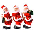 thumbnail image 2 of Muñeco de peluche eléctrico musical de Papá Noel que hace twerking, regalo de Navidad para niños, adornos navideños de Año Nuevo 2023, Navidad, 2 of 5