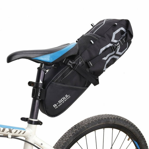 GASTROPOD Bike Bag,Enhanced Protection Saddle Bag,Rainproof Waterproof Design Mountain Bike Accessories,One Size,Black,65*15.5*14cm