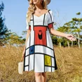 thumbnail image 4 of Vestido sin mangas de Mr Mondrian vestido de verano ropa de mujer para mujer Vestido largo largo mujer verano, 4 of 7