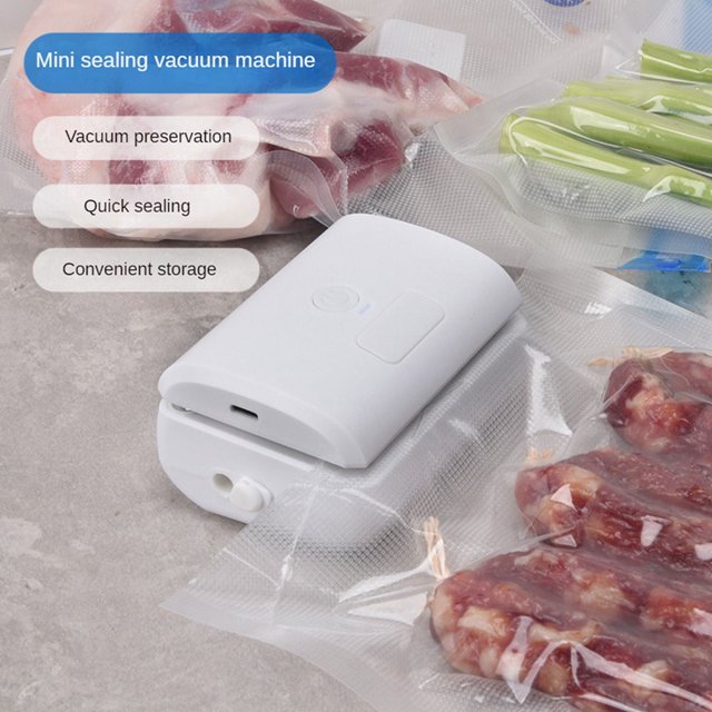 Máquina de sellado al vacío Selladora al vacío de alimentos Máquina selladora automática comercial para el hogar con 4 bolsas de vacío