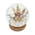 thumbnail image 3 of Mainstays Artificial Bunny Tail Cloche on Wooden Base, 6.5", 3 of 7