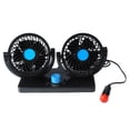 thumbnail image 1 of Ventilador de coche ANGGREK doble cabezal 12 V bajo consumo, 1 of 8