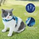 thumbnail image 3 of Correa para mascotas, arnés pectoral cómodo tipo chaleco anti-patadas para gatos, chaleco ajustable de malla suave reflectante para mascotas (azul, L), 3 of 5