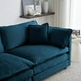 thumbnail image 5 of U-Shaped Oversized Sectional Sofa Modern Deep Seat Reversible Chaises Sofa&Couch with Movable Ottomans and 6 Pillows, Modular Sleeper Upholstered Couch for Living Room, Apartment, Studio, Office, 5 of 10