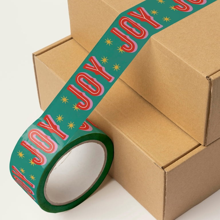 Sip & Celebrate Happy Mail® Cute Packing Tape – 110 Yards, 2" Wide, Printed With Fun Doodles For Small Business Shipping