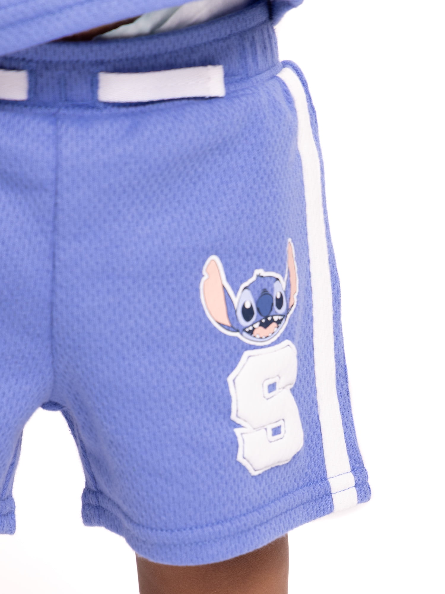 Stitch Baby Boys Athletic Graphic Tee and Shorts Set, 2-Piece, Sizes 0/3M-24M
