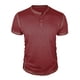 thumbnail image 2 of Tops para hombre, blusas y camisas de manga corta con cuello redondo para hombre, blusa informal de moda con botones y parches lisos, blusa de manga corta para hombre, blusa de poliéster para hombre, 2 of 4