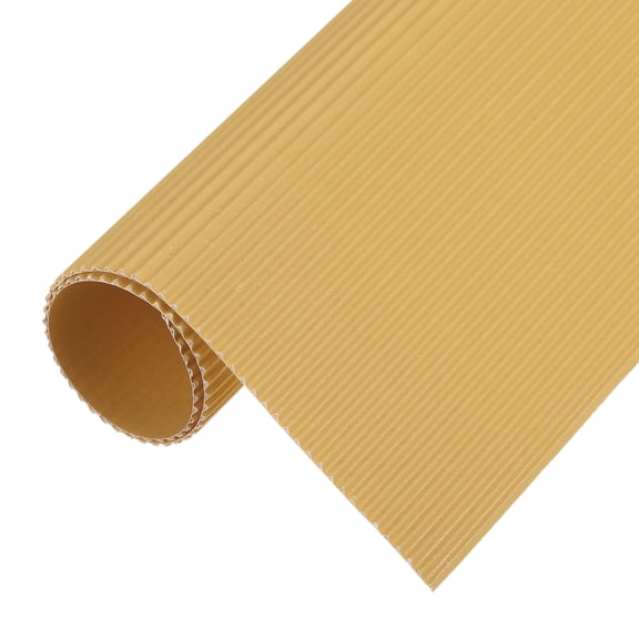 Corrugated Paper Sheets 5pcs 14inch x 10inch x 1/16inch Khaki Cardboard for DIY Craft