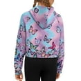 thumbnail image 6 of Chaqlin Starry Butterflies Zip Up Sweatshirt Comfy Casual with Pocket Lightweight Comfy Casual Athletic Sports Jacket Size 11-12, 6 of 7