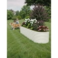 thumbnail image 4 of EDTara Oval Raised Garden Bed - Galvanized Steel Planter with Open-Bottom for Vegetables and Trees, 4 of 8