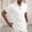 White, variant on YLSDY Mens Quarter Zip Button Collared Shirts Knit Textured Casual Short Sleeve Shirt Lightweight Golf Tops Loose Fit T-Shirt Athletic Sports Tops Black L