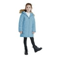 thumbnail image 3 of WenVen Girl's Winter Jacket Windproof Puffer Jacket Outerwear Coat Blue 8Y, 3 of 8