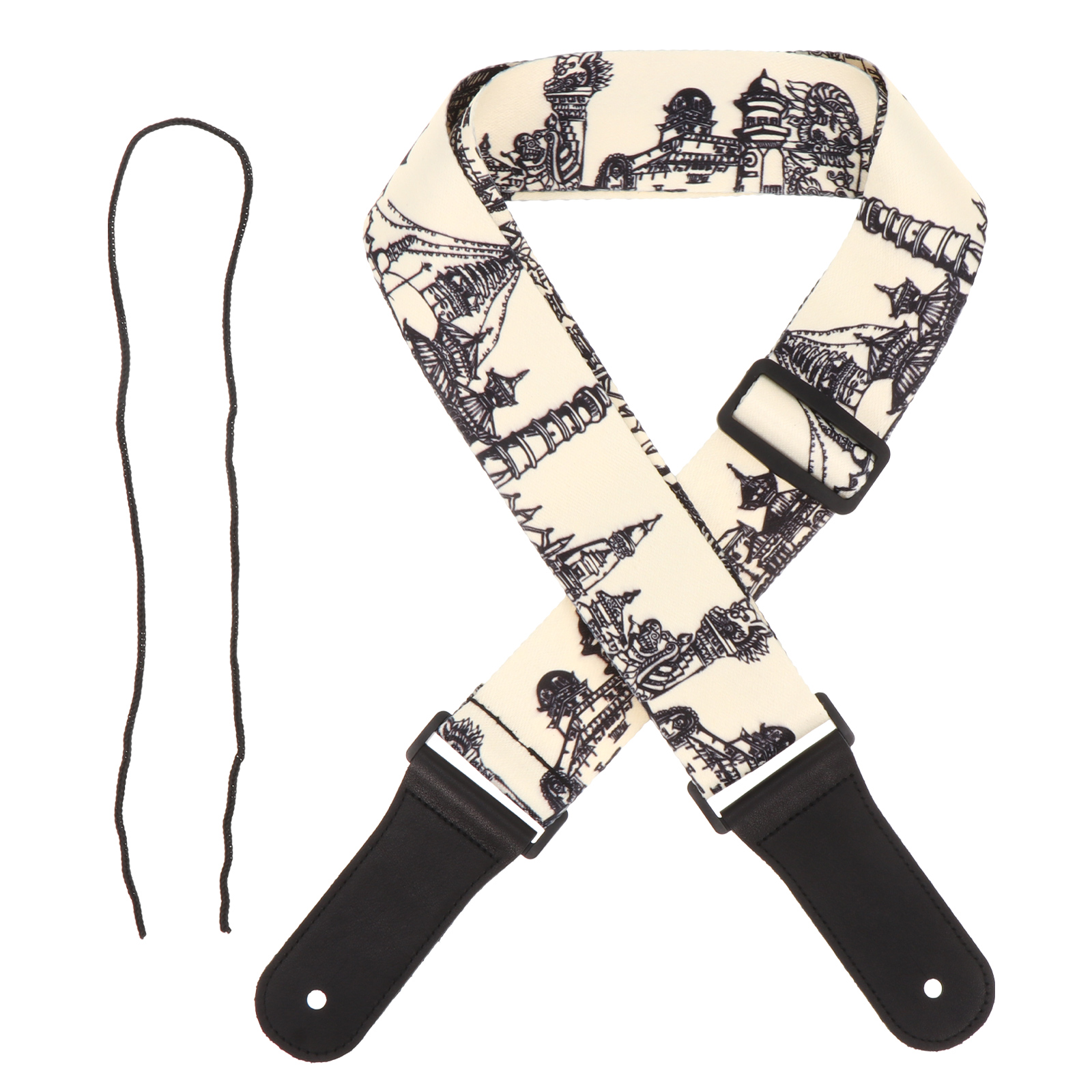 1pc Guitar Belt Guitar Printed Shoulder Strap Personalized Guitar Strap