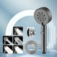 thumbnail image 1 of Aparatos de cocina, accesorios de cocina, cabezal de ducha turboalimentado con un volumen de agua superpotente para el baño, calentador de agua para baño, cabezal de ducha presurizado, 5 cabezales de, 1 of 9