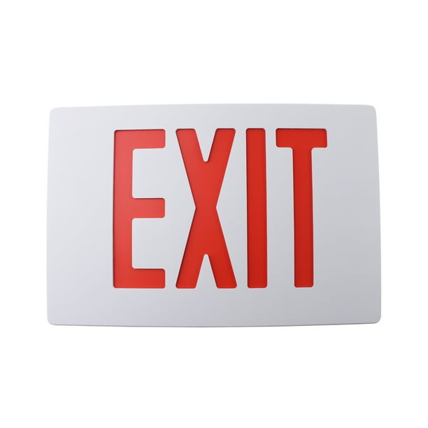 Philips Chloride ER55LD3WR Emergency Exit Sign, Red, Battery, Backup