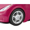 thumbnail image 5 of Barbie Convertible Toy Car, Sparkly Pink 2-Seater with Rolling Wheels, 5 of 6