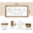 thumbnail image 2 of MODE HOME Large Laundry Sign for Laundry Room Decor 24''×12'' Farmhouse Laundry Room Wall Decor The Laundry Co Wash Dry Fold Repeat Wooden Sign, 2 of 6