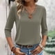 thumbnail image 2 of Chaqueta deportiva,Blusa informal con cuello en V y mangas 3/4 para mujer, de poliéster y elastano, ideal para todas las estaciones, sopatenor, 2 of 9