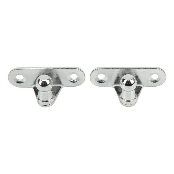 Lift Support Bracket, Multi Fit Gas Spring Mounting Bracket 2pcs Metal Silver Universal  for Engine for Trunk