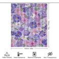 thumbnail image 2 of Floral Colorful Flower Shower Curtain Modern Home Bathroom Bathtub Decor Waterproof Fabric with 12PCS Hooks, 2 of 6
