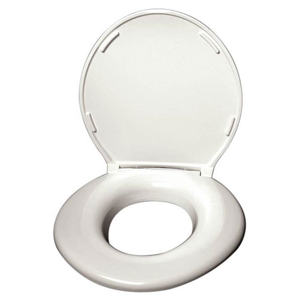 Big John Products 24456461W Closed Round Toilet Seat & Steel Hinges